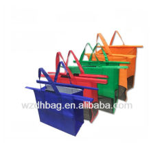 Custom Wholesale Reusable Trolley Shopping Cart Non Woven Grocery Bag